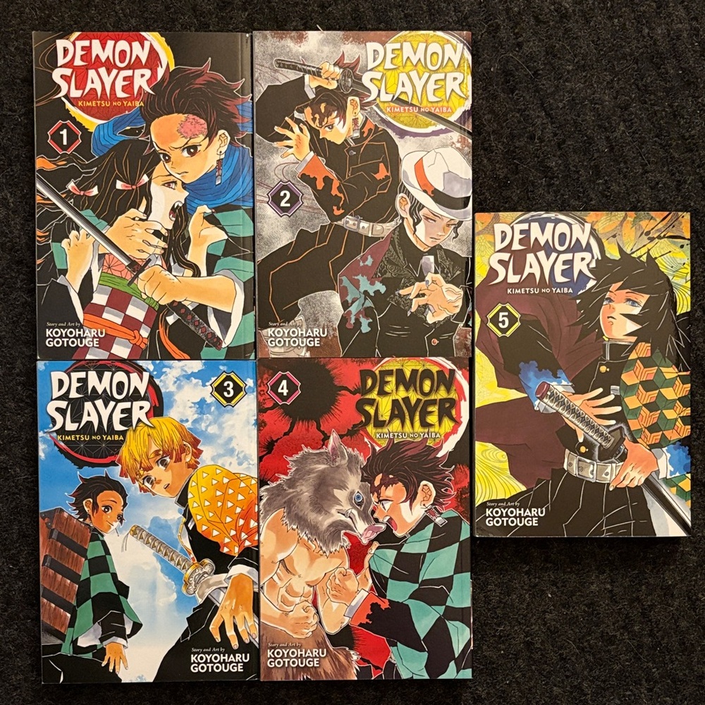 Demon Slayer Manga Volumes 1-5